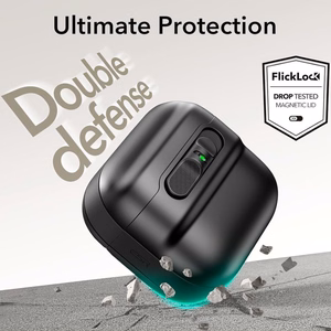 ESR Pulse Halolock MagSafe futrālis AirPods 4, melns