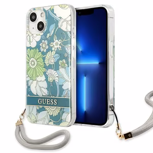 Guess GUHCP13MHFLSN iPhone 13 6.1" zaļš/zaļš cietais apvalks Ziedu Siksniņa