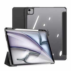 Dux Ducis Toby vāciņš ar aizdari un statīvu iPad Air 13" 2024 / iPad Pro 12.9" 2018-2022 - melns