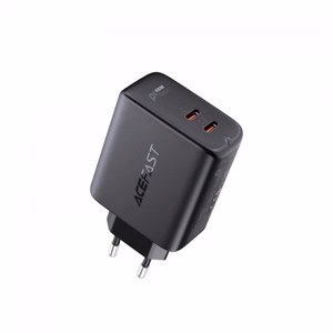 Acefast зарядное устройство 2x USB Type C 40W, PPS, PD, QC 3.0, AFC, FCP чёрное (A9 black)