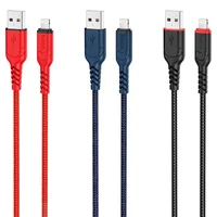 Kabelis USB-A uz Lightning Hoco 2,4A 3 m X59 melns