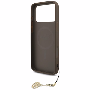 Guess 4G Charms Collection MagSafe чехол для iPhone 17 Pro Max - коричневый
