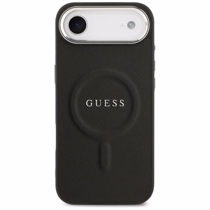Guess Classic Logo Magnētiskais viedtālruņa apvalks iPhone Air - melns