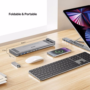 UNITEK ADJUSTABLE LAPTOP STAND + HUB