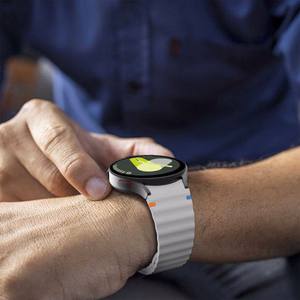 Tech-Protect силиконовый спортивный ремешок для Samsung Galaxy Watch 4 / 5 / 5 Pro / 6 / 7 / FE - бежевый