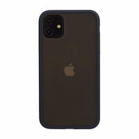 Vennus Color Button Bumper viedtālruņa apvalks Iphone 11 Pro tumši zils