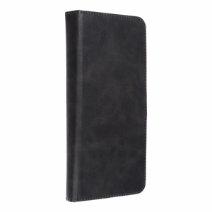 Universāls grāmatas tipa viedtālruņa apvalks COMMON izmērs XL, paredzēts SAMSUNG A12 / A13 4G / A34 5G / A02s / XIAOMI Redmi 12 4G / 12C / NOTE 12 4G / 12 PRO 5G / OPPO A53s / A72 / A92, melns