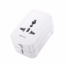 YESIDO MC32 UNIVERSAL ADAPTER UK/EU/US/AUS MAX 6A balts