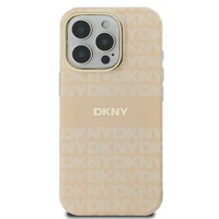 DKNY Atkārtots tekstūras raksts ar svītru iPhone 16 Pro Max viedtālruņa apvalks - rozā