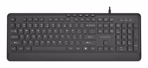 Gembird KB-MCH-05 Slim wired multimedia keyboard, black, US layout