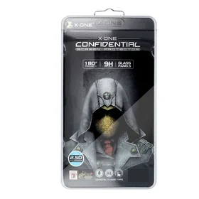 X-ONE Pilns Pārklājums Īpaši Spēcīgs Privātums - iPhone 13/13 Pro/14/16e 6,1" (pilna līme) rūdītais stikls 9H