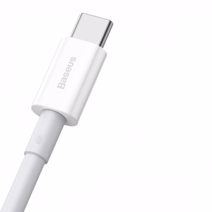 USB kabelis Baseus Superior balts Type-C 100cm (līdz 66W / 6A)