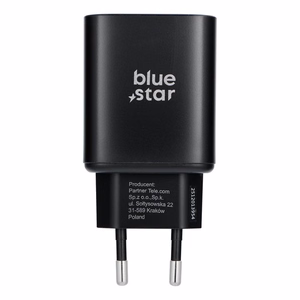 Blue Star USB-C lādētājs (iPhone 17 Pro / Pro Max) SFC 2.0 3A 60W, melns