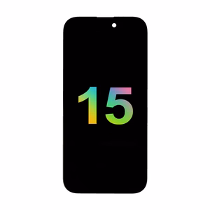 Mecanico Soft OLED ekrāns Incell iPhone 15 ar rāmi (Support IC Transplant) - melns