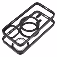 COLOR EDGE MAG COVER viedtālruņa apvalks savietojams ar MagSafe iPhone 12 / 12 Pro melns