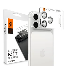 Spigen Optik Pro XL kameras stikls iPhone 17 Pro sudraba