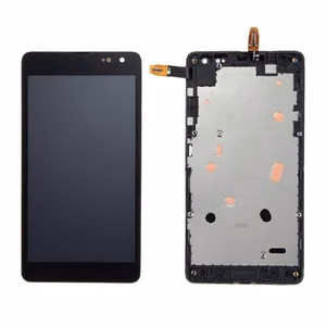 LCD ekrāns Microsoft (Nokia) Lumia 535 ar skārienjutīgo ekrānu un rāmi melns oriģināls 2S (lietots, B klase)