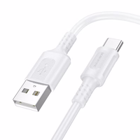 Borofone Kabel BX111 Feliz (m) - USB uz Type C - 3A 1 metrs balts
