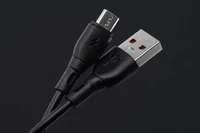 BLUE STAR ECO kabelis USB A uz Micro USB PJ68-23-2 1 m melns