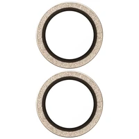 PanzerGlass Hoops Glitter Aizsargstikls iPhone 17 / 16 / 16 Plus - zeltains