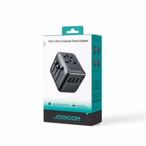 Universālais ceļojumu lādētājs Joyroom JR-TCW01 15W 3xUSB-A/USB-C melns