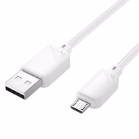 Kabelis USB A uz Micro USB Hoco 2,4A 1 m X113 balts