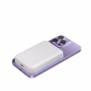 Wozinsky WRW349YWS 10000 mAh Magnētiskais Portatīvais lādētājs (m) - balts