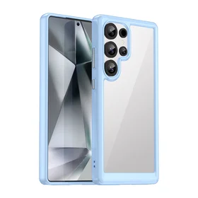 Viedtālruņa apvalks (m) ar Gel Frame Samsung Galaxy S25 Ultra - zils (m)