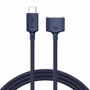 Tech-Protect MMC01 Ultraboost USB-C / MagSafe 3 140W 300cm kabelis, paredzēts MacBook, tumši zils