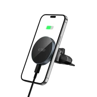 Tech-Protect mm15W-V5 magnētiskais MagSafe auto turētājs ventilācijai/CD slotam melns