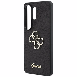 Guess maciņš Fixed Glitter Big 4G Metal Logo for Samsung Galaxy S26 Ultra melns