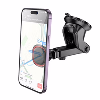 Automašīnas tālruņa turētājs Borofone BH125 (instrumentu panelis), melns