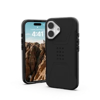 UAG Civilian Magsafe iPhone 16 viedtālruņa apvalks – melns