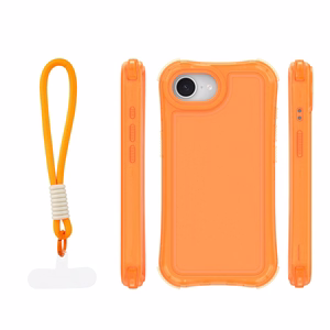 Safepop maciņš ar siksniņu priekš iPhone 16e / 17e oranžs