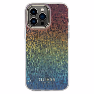 Guess IML Faceted Mirror Disco Iridescent viedtālruņa apvalks iPhone 13 Pro Max - vairākrāsains