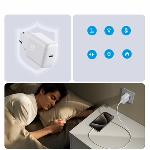 Joyroom JR-TCF24 USB-C PD 30W QC SFC tīkla lādētājs - balts + 1m USB-C kabelis