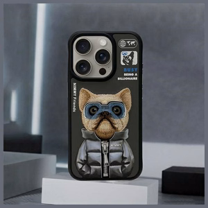 Nimmy Cool&Cute 2.0 suņa apvalks iPhone 15 Pro Max - melns