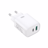 XO wall lādētājs CE30 PD 30W 1x USB-C 1x USB balts