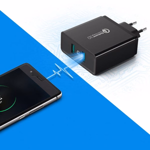 Ugreen CD161 sienas lādētājs, 2× USB-A, 36 W, QC3.0 – melns