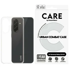 CARE by PanzerGlass Flagship Urban Combat viedtālruņa apvalks Samsung Galaxy A36 5G – caurspīdīgs