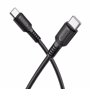 USB cable Borofone BX116 60W USB-C to USB-C 1.0m black