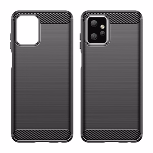 Oglekļa apvalks Motorola Moto G Power 2023 elastīgs silikona oglekļa pārsegs melns