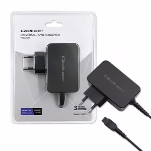 Qoltec 51025 barošanas adapteris melns