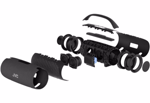 JVC XS-E524B melns – portatīvais BT skaļrunis, melns
