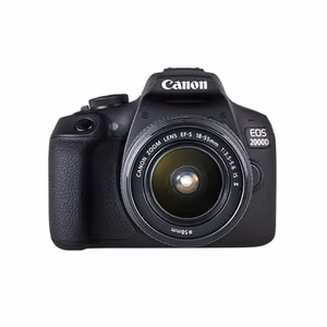 Canon EOS 2000D 18-55 IS II EU26 SLR Camera Kit Megapixel 24.1 MP Image stabilizer ISO sensitivity (max) 12800 Display diagonal 3.0 " Wi-Fi Video recording APS-C Black