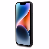 Guess Sequin Script Metal viedtālruņa apvalks iPhone 12/12 Pro - melns