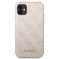Guess GUHCN61G4GFPI iPhone 11 / Xr 6,1"rozā/rozā hard maciņš 4G Metal Gold Logo