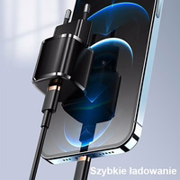 USAMS Tīkla lādētājs 1xUSB-C T36 mini 20W + Kabelis USB-C-Lightning balts PD3.0 Fast Charging XFKXLOGTL02 (US-CC124+US-SJ484)