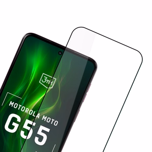 Rūdītais stikls 3mk HardGlass Max Lite Black priekš Motorola Moto G55 5G