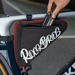Rockbros G002 Flash Journey trīsstūra velosipēda rāmja soma, 1.4L – krāsa: sarkana